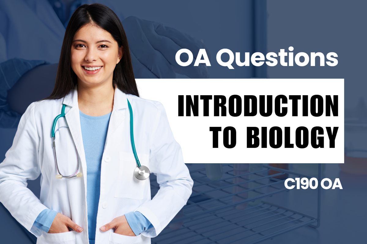 WGU C190 Introduction to Biology OA practice questions and answers