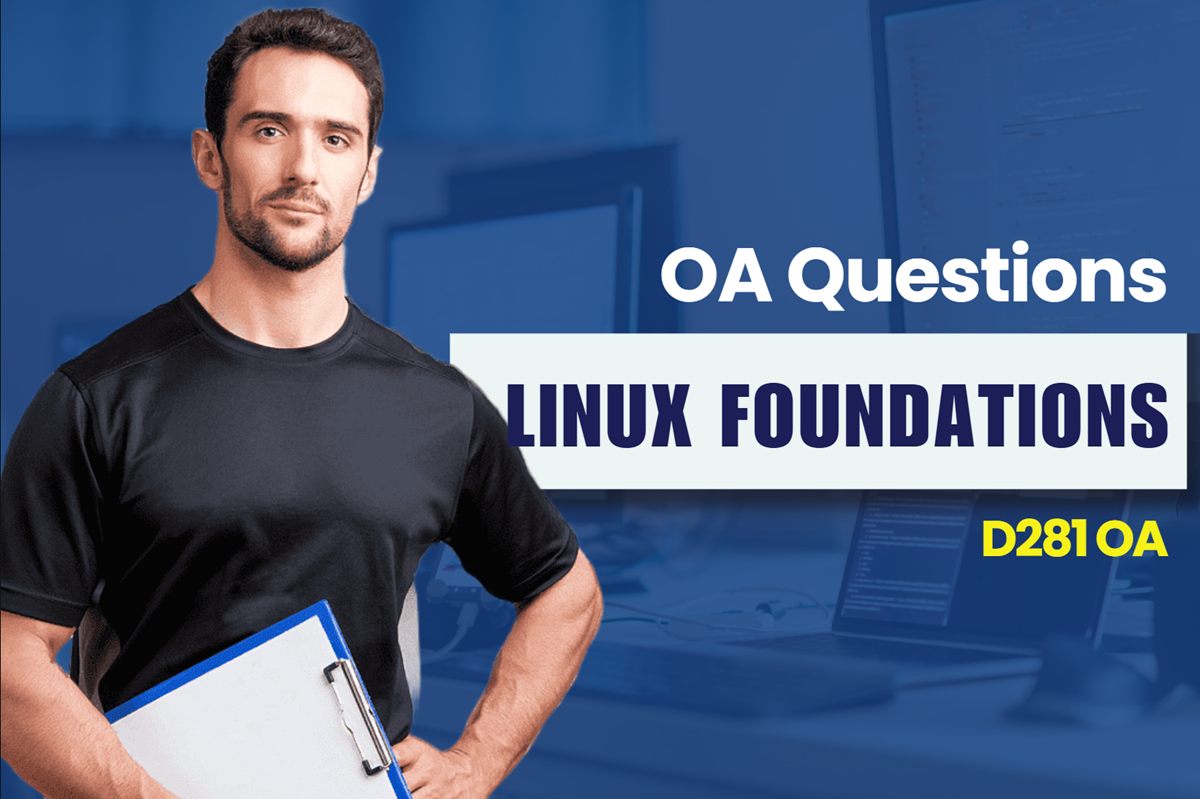 WGU D281 Linux Foundations OA practice questions and answers