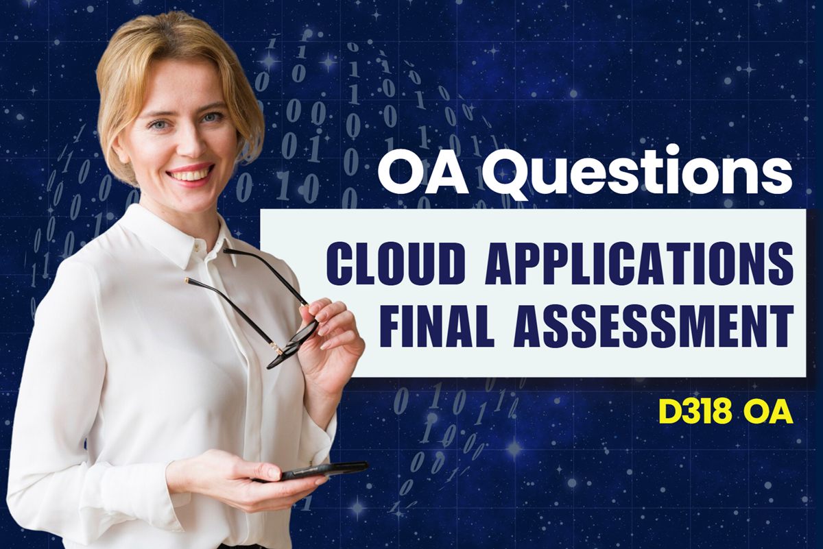 WGU D318 Cloud Applications OA practice questions and answers