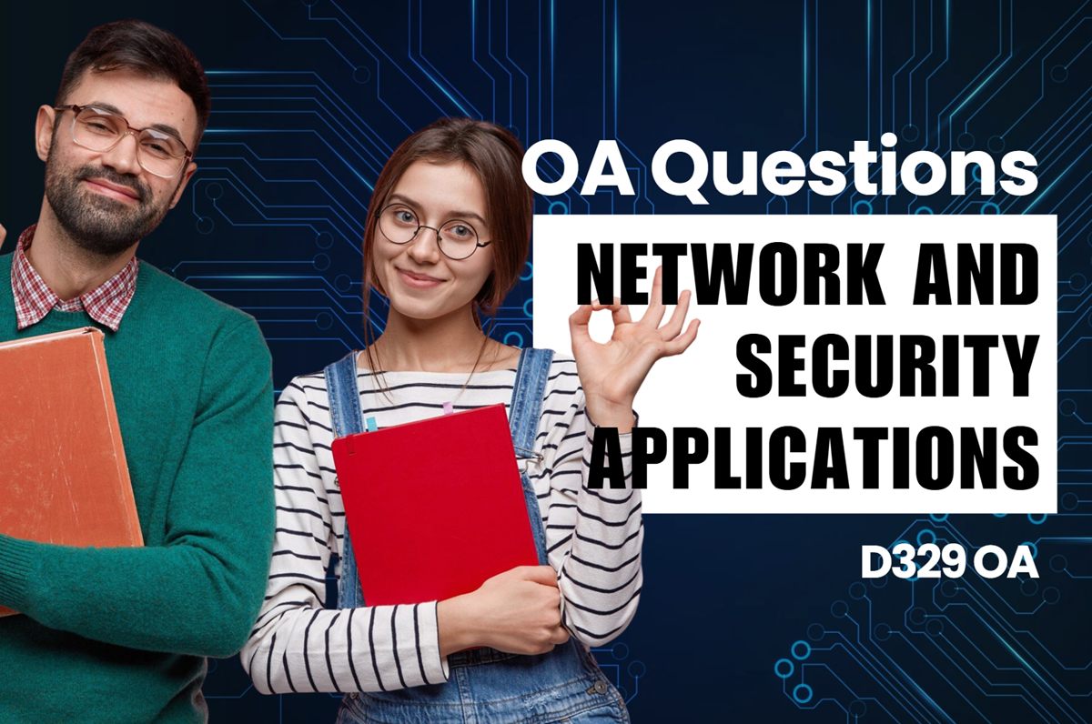 WGU D329 Networks and Security – Applications OA practice questions and answers