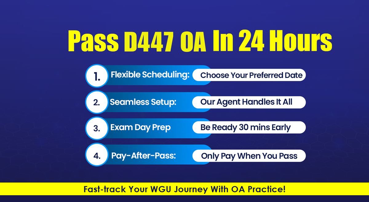 Pass the WGU D447 Women and Children OA with OA Practice