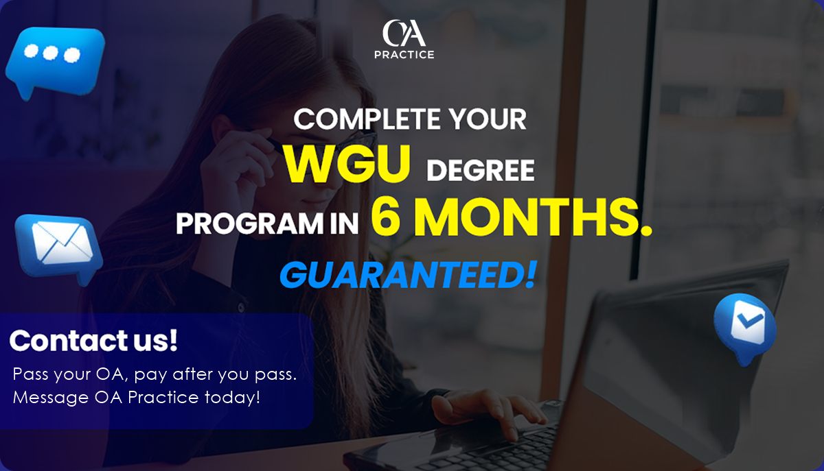 OA Practice premium exam support for WGU students