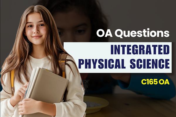 WGU 	Integrated Physical Sciences OA practice questions