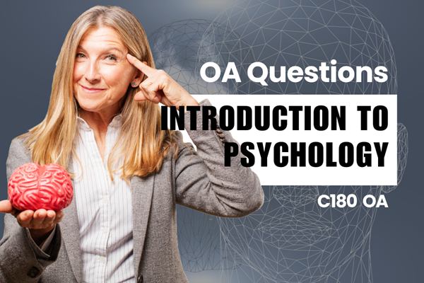 WGU C180 Introduction to Psychology OA practice questions