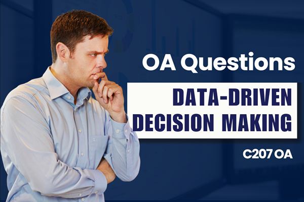 WGU Data-Driven Decision Making OA practice questions