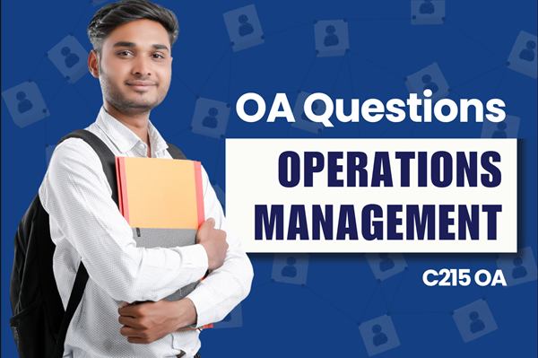 WGU Operations Management OA practice questions