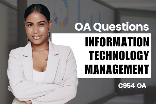 WGU Information Technology Management OA practice questions