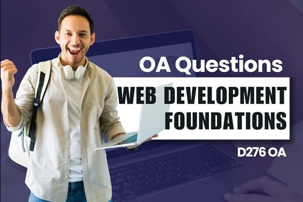 WGU D276 Web Development Foundations OA practice questions
