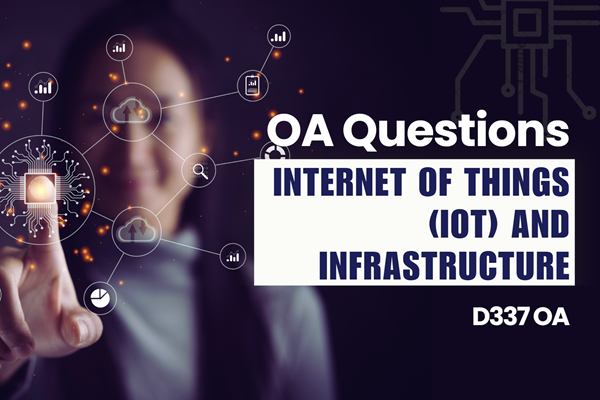 WGU Internet of Things (IoT) and Infrastructure OA practice questions