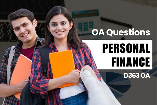 WGU D363 Personal Finance OA practice questions