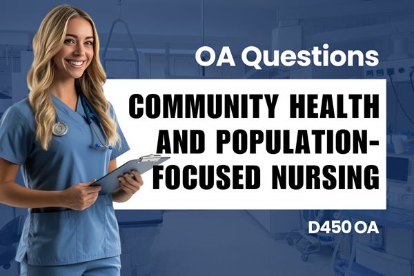 WGU D450 Community Health OA practice questions