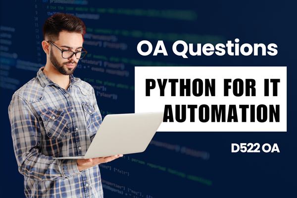 WGU D522 Python for IT Automation OA practice questions